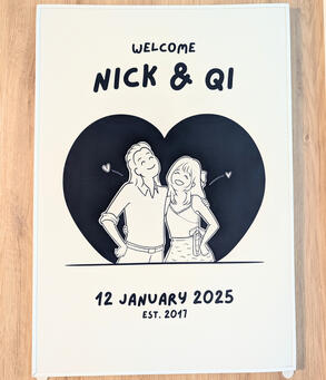 Wedding welcome sign