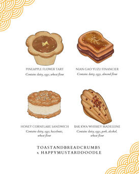 Food art for LNY Bakebox collab