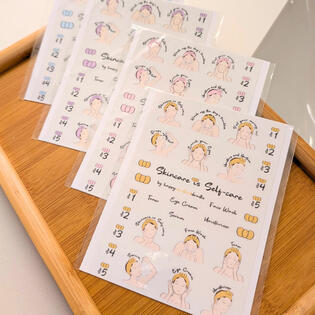 Skincare is Self-care sticker sheets