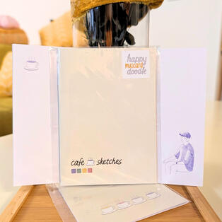 cafe sketches notebooks