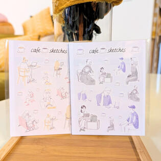 cafe sketches sticker sheets